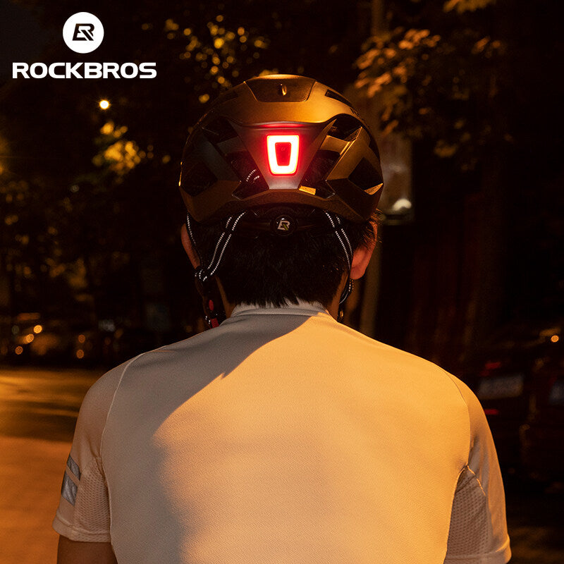 ROCKBROS Bicycle Helmet USB Rechargeable LED Super Bright Warning Rear Light - ROCKBROS