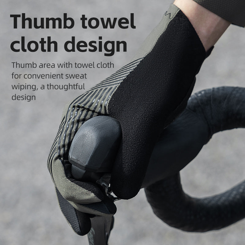 ROCKBROS MTB Gloves - Touch Screen, Anti-Slip Full Finger Cycling Gloves - ROCKBROSUSA