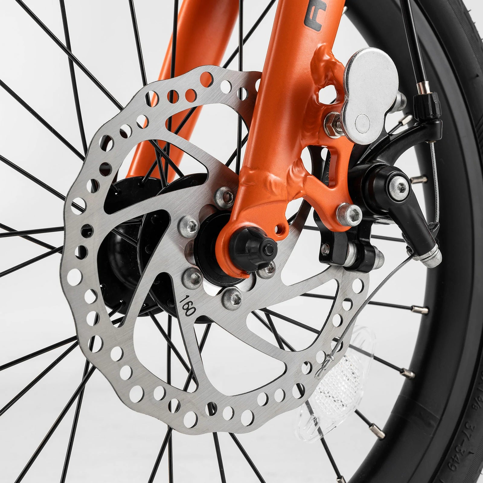 16 Inch Folding Bike 9 Speed #Color_Orange