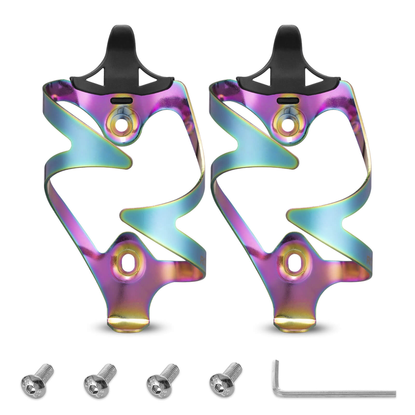 ROCKBROS Lightweight Aluminum Alloy Cycling Water Bottle Holders #Set_2