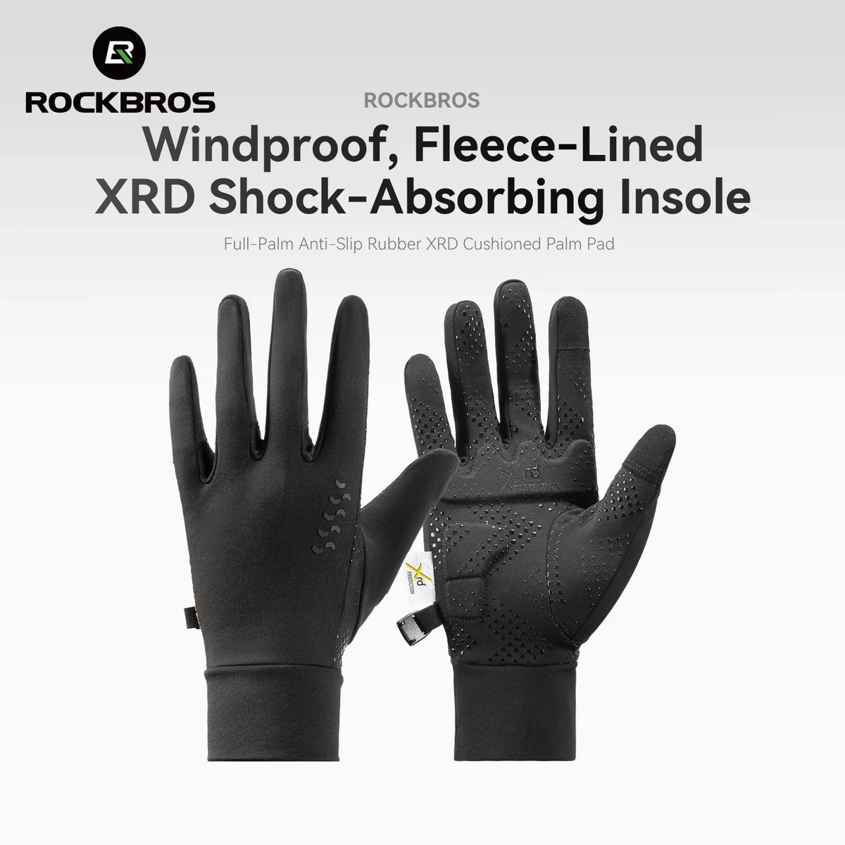 ThermoGrip winter cycling gloves touchscreen fingertips