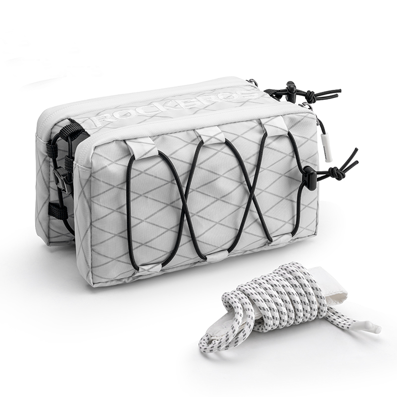 ROCKBROS 1L Bicycle Tube Bag - Dual Storage & Portable Shoulder Bag - ROCKBROS #Color_White