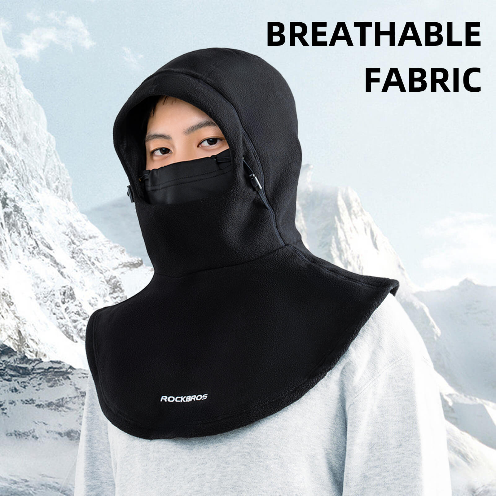 ROCKBROS Winter BalaclavaWarm Windproof Fleece Ski Face Mask