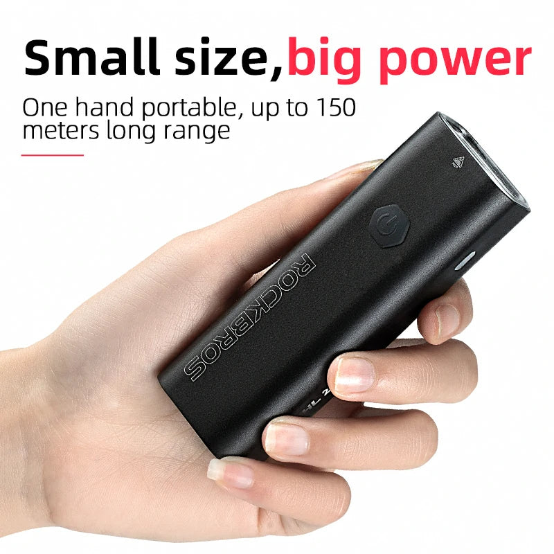 ROCKBROS Bike Light 200 Lumens USB Rechargeable Bike Headlight Super Bright #Type_RHL200