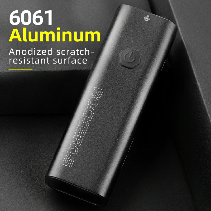 ROCKBROS Bike Light 200 Lumens USB Rechargeable Bike Headlight Super Bright #Type_RHL200