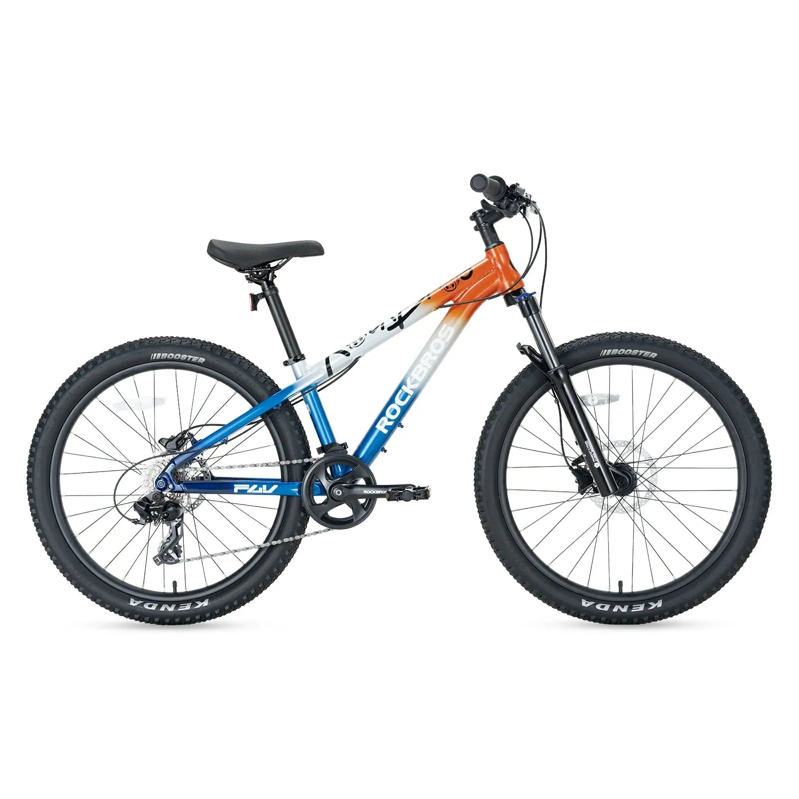 24 Inch Kids Mountain Bike with Shimano 8-Speed Gears#color_Blue