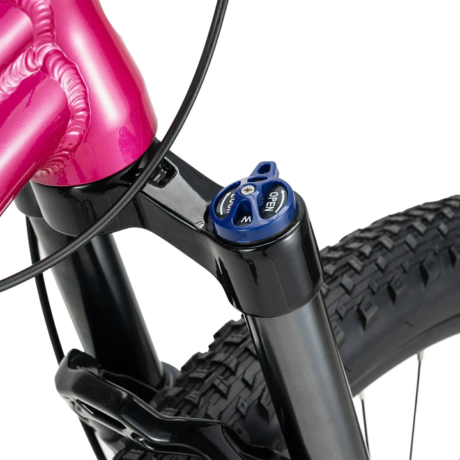 24 Inch Kids Mountain Bike with Shimano 8-Speed Gears#color_pink