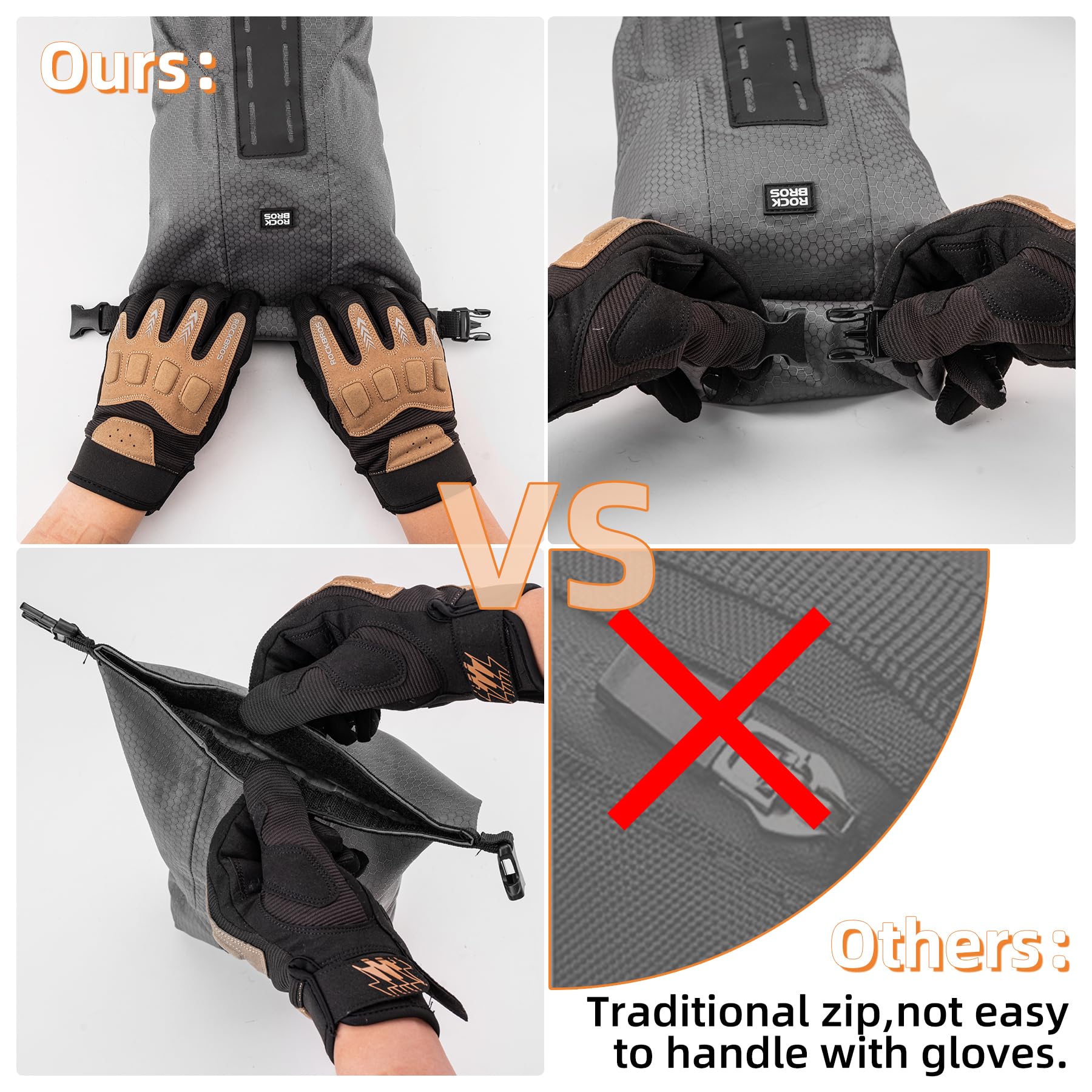 ROCKBROS Bike Waterproof 4L Front Fork Bag with Bike Rack - ROCKBROS