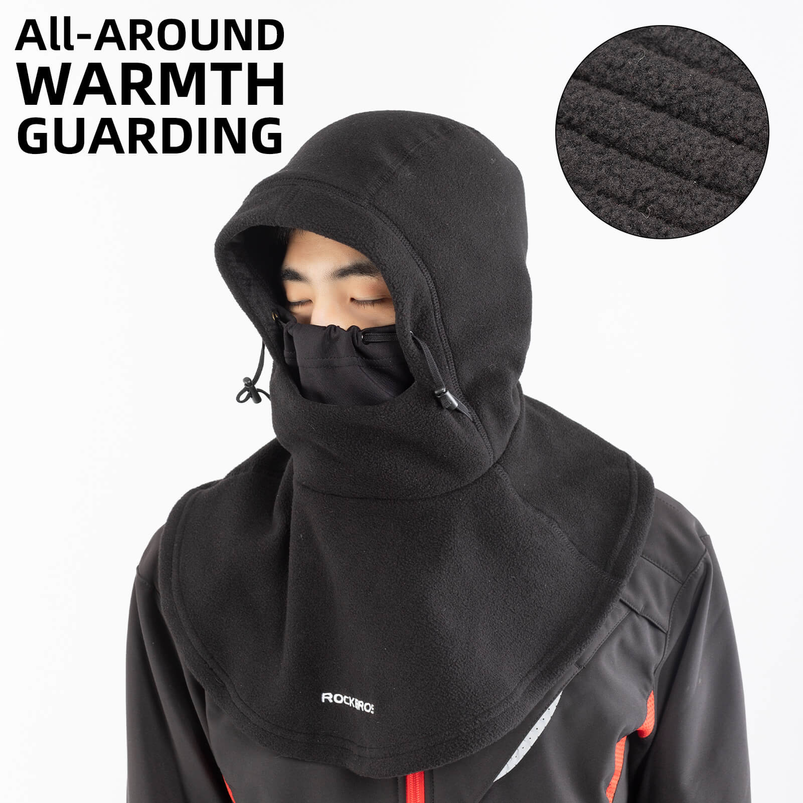 ROCKBROS Winter Balaclava Warm Windproof Fleece Ski Face Mask