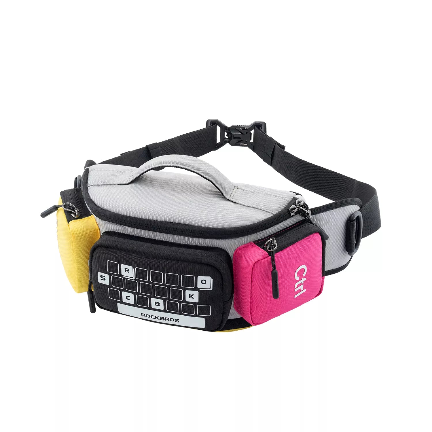 Expandable cycling and motorbike waist bag#Color_Neon Multicolour