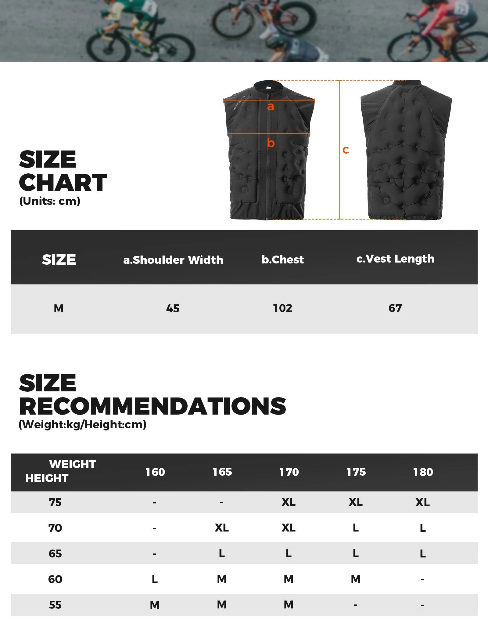 Lightweight Thermal Cycling Gilet with 3D Air-Layer Insulation