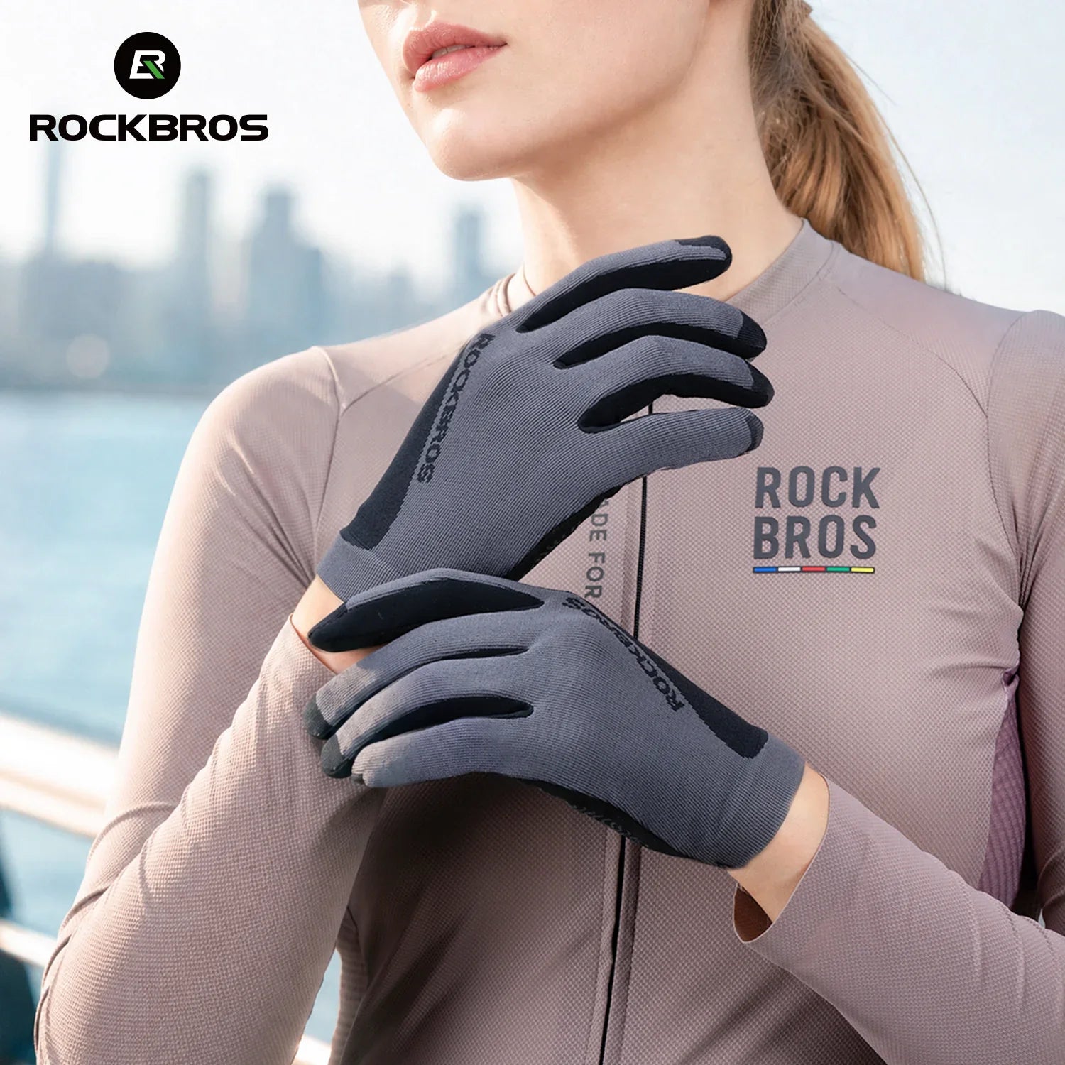 ROCKBROS touchflex all-season cycling gloves