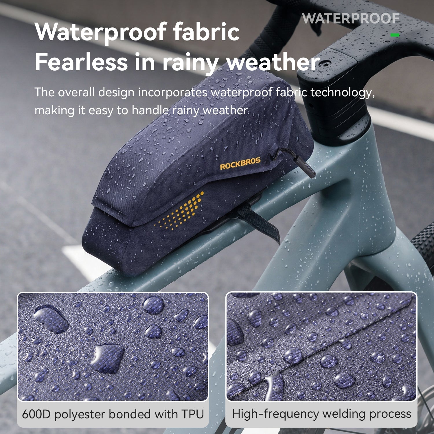 Waterproof Magnetic Top Tube Bike Bag