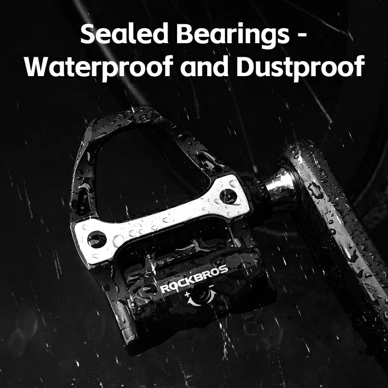 Carbon Fiber SPD Clipless Pedals for Road Bikes 9/16''