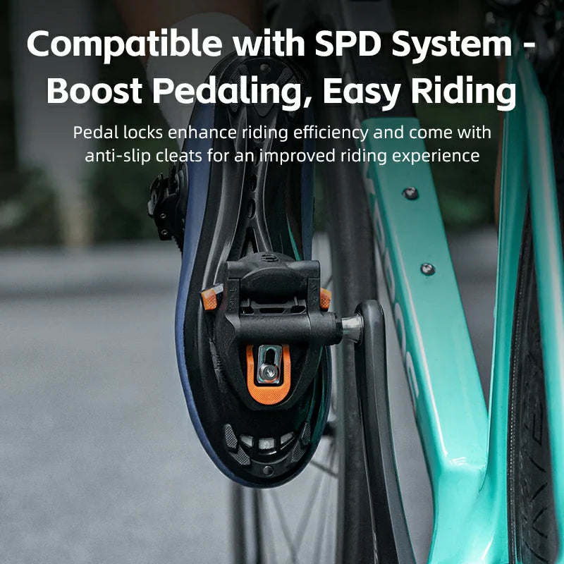 Carbon Fiber SPD Clipless Pedals for Road Bikes 9/16''