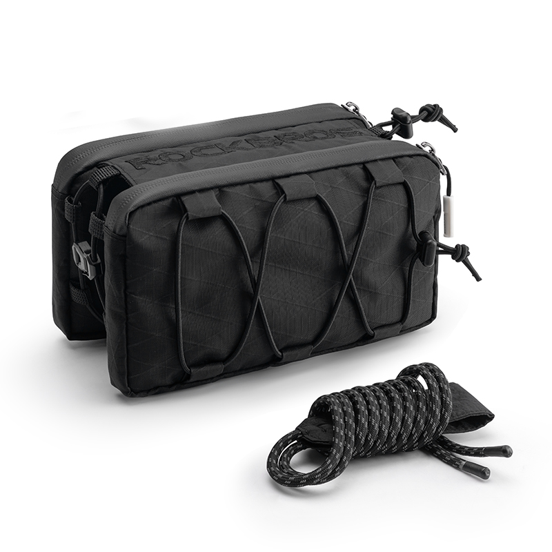 ROCKBROS 1L Bicycle Tube Bag - Dual Storage & Portable Shoulder Bag - ROCKBROS #Color_Black