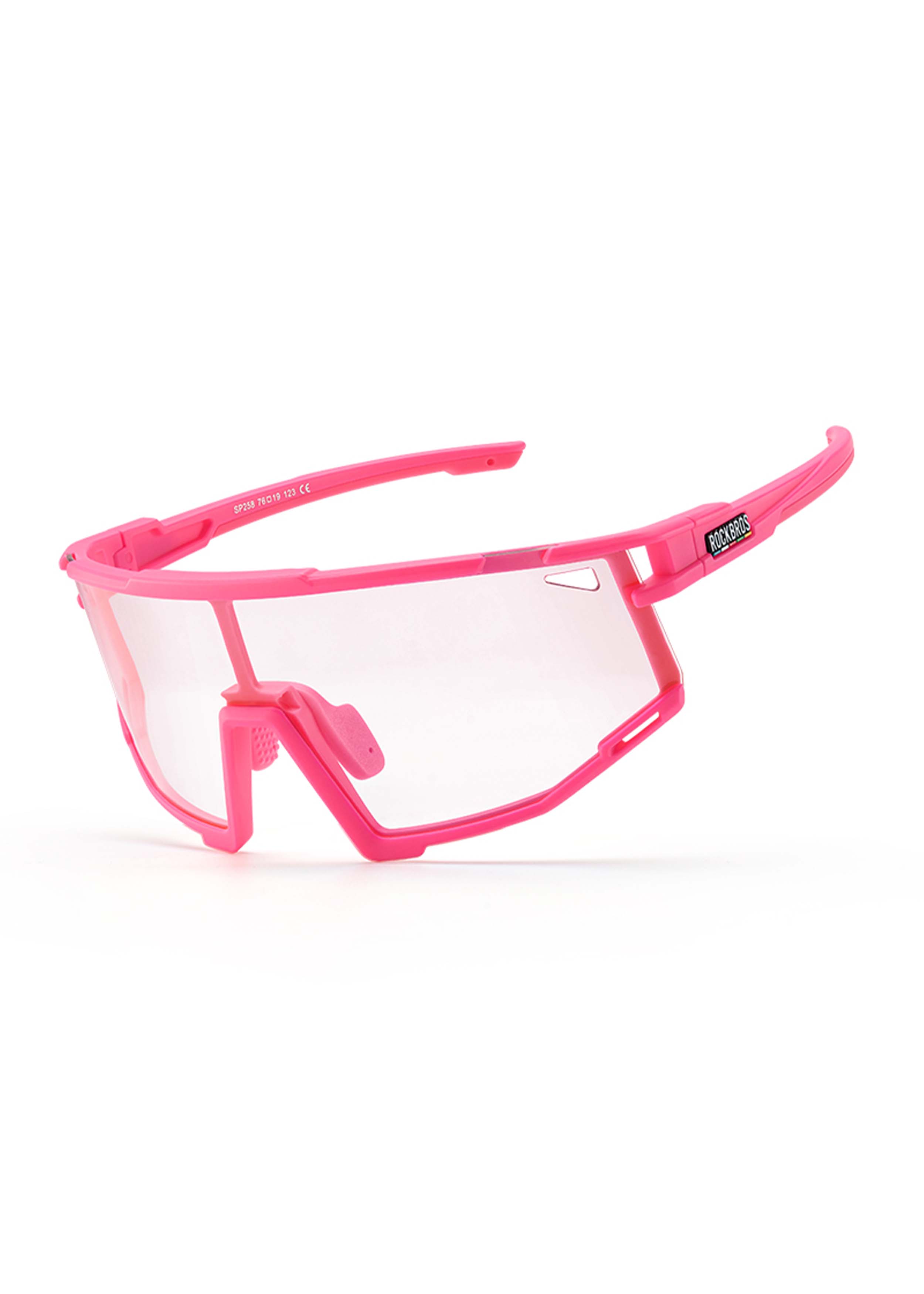 ROCKBROS Road-to-Sky Cycling Glasses - Polarized/Color Changing #Color_Color Changing Pink