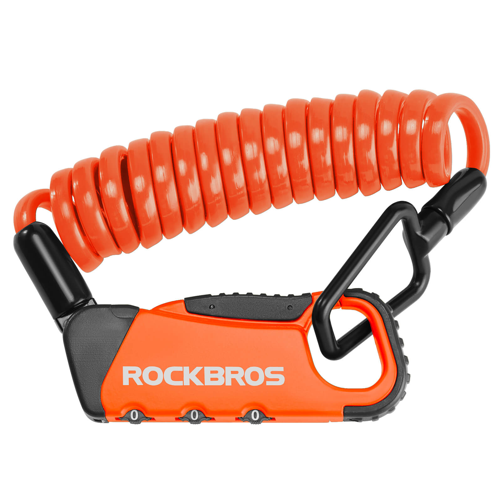 ROCKBROS Bike Helmet Lock – Lightweight Security for Riders! #Color_Orange