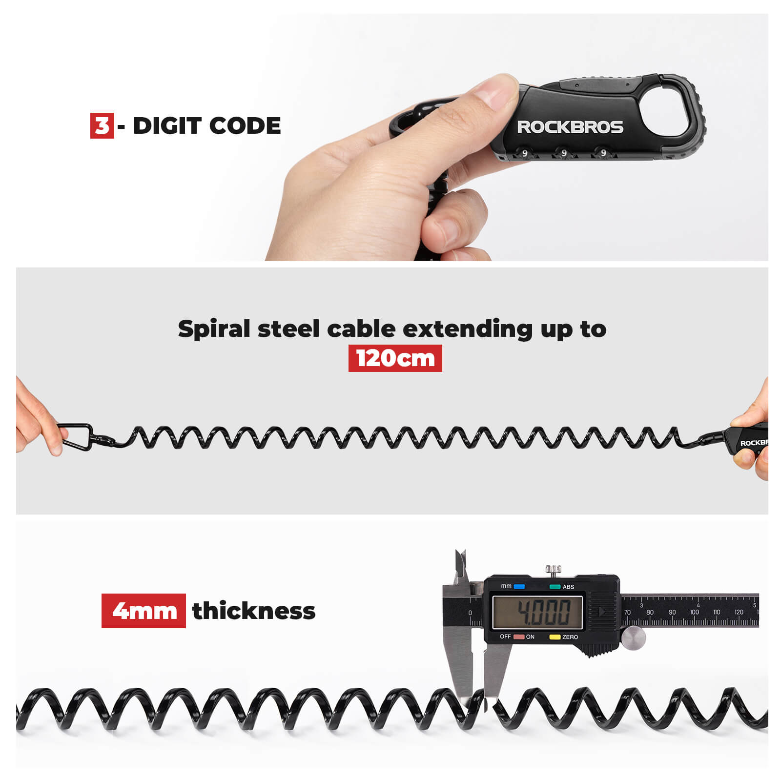 ROCKBROS Bike Helmet Lock – Lightweight Security for Riders!