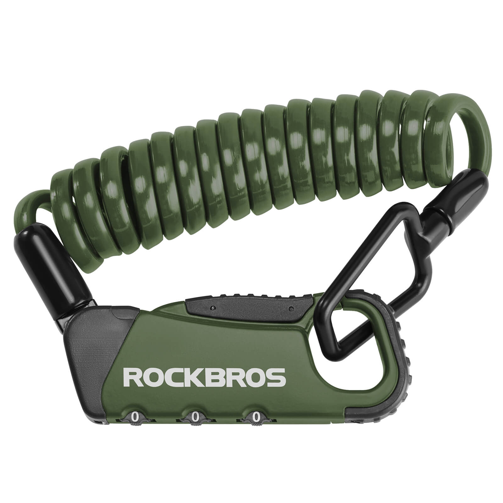 ROCKBROS Bike Helmet Lock – Lightweight Security for Riders! #Color_Green