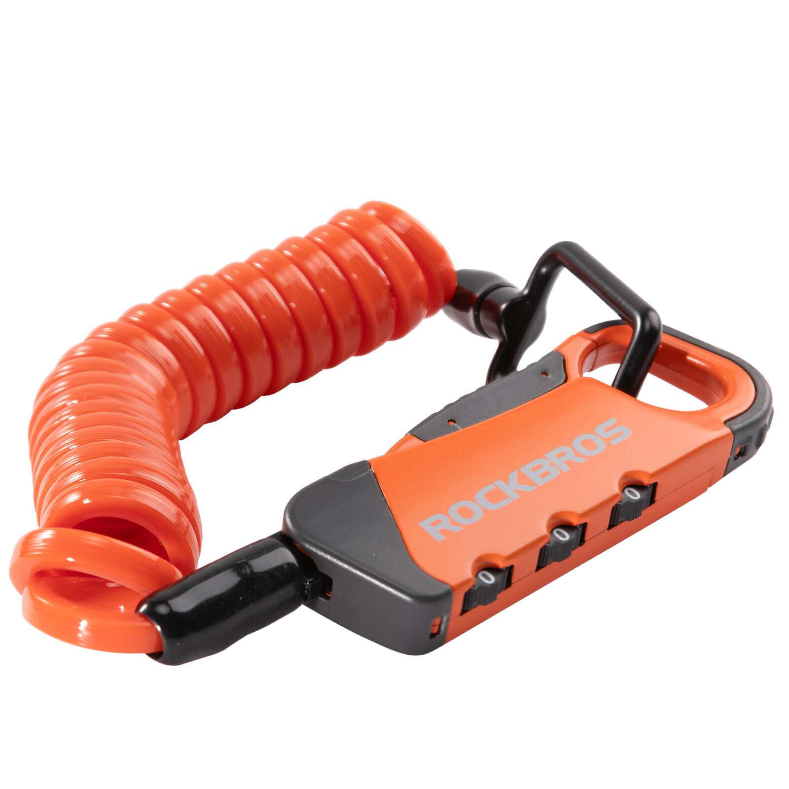 ROCKBROS Bike Helmet Lock – Lightweight Security for Riders! #Color_Orange