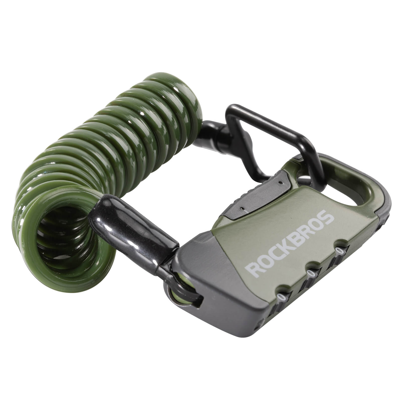 ROCKBROS Bike Helmet Lock – Lightweight Security for Riders! #Color_Green