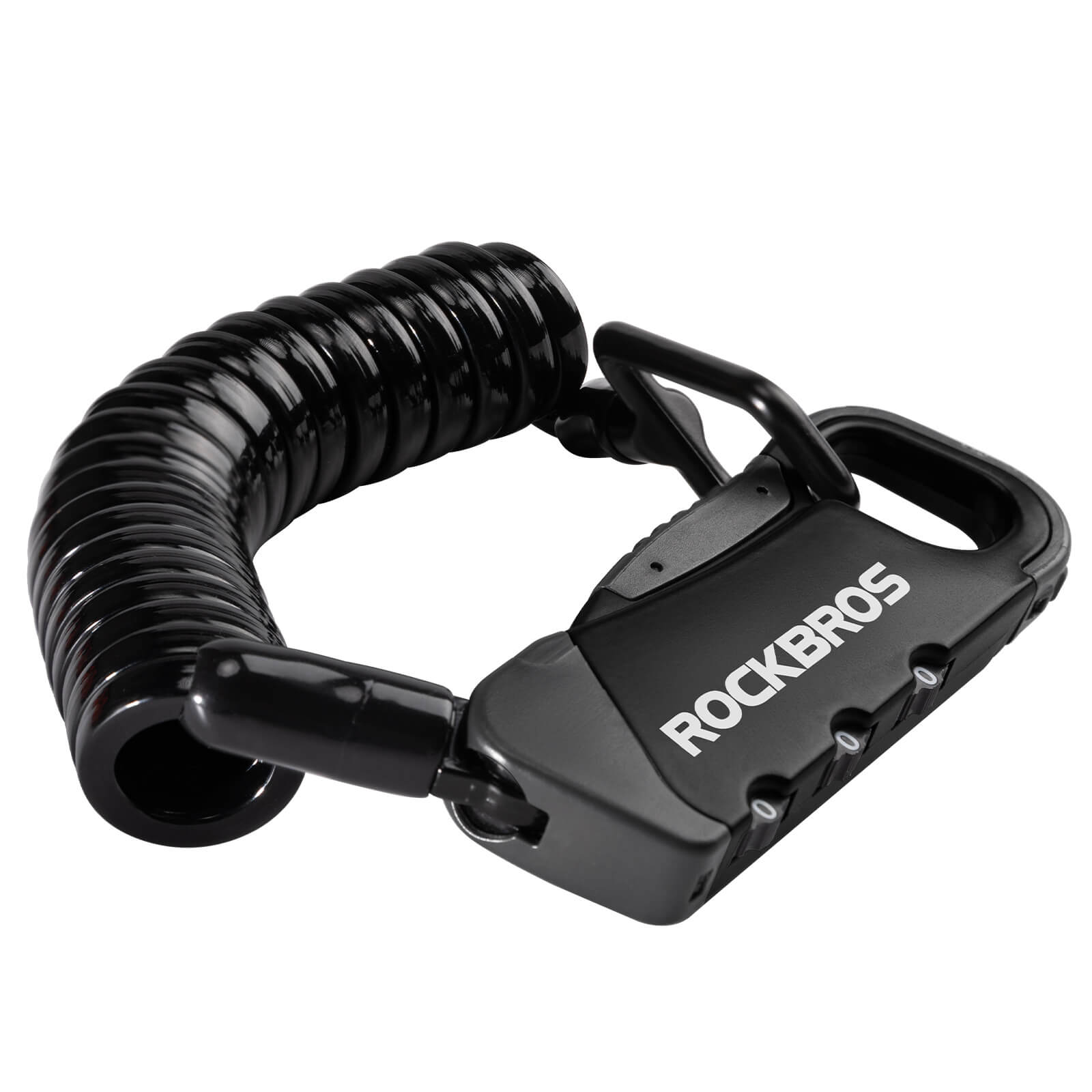 ROCKBROS Bike Helmet Lock – Lightweight Security for Riders! #Color_Black