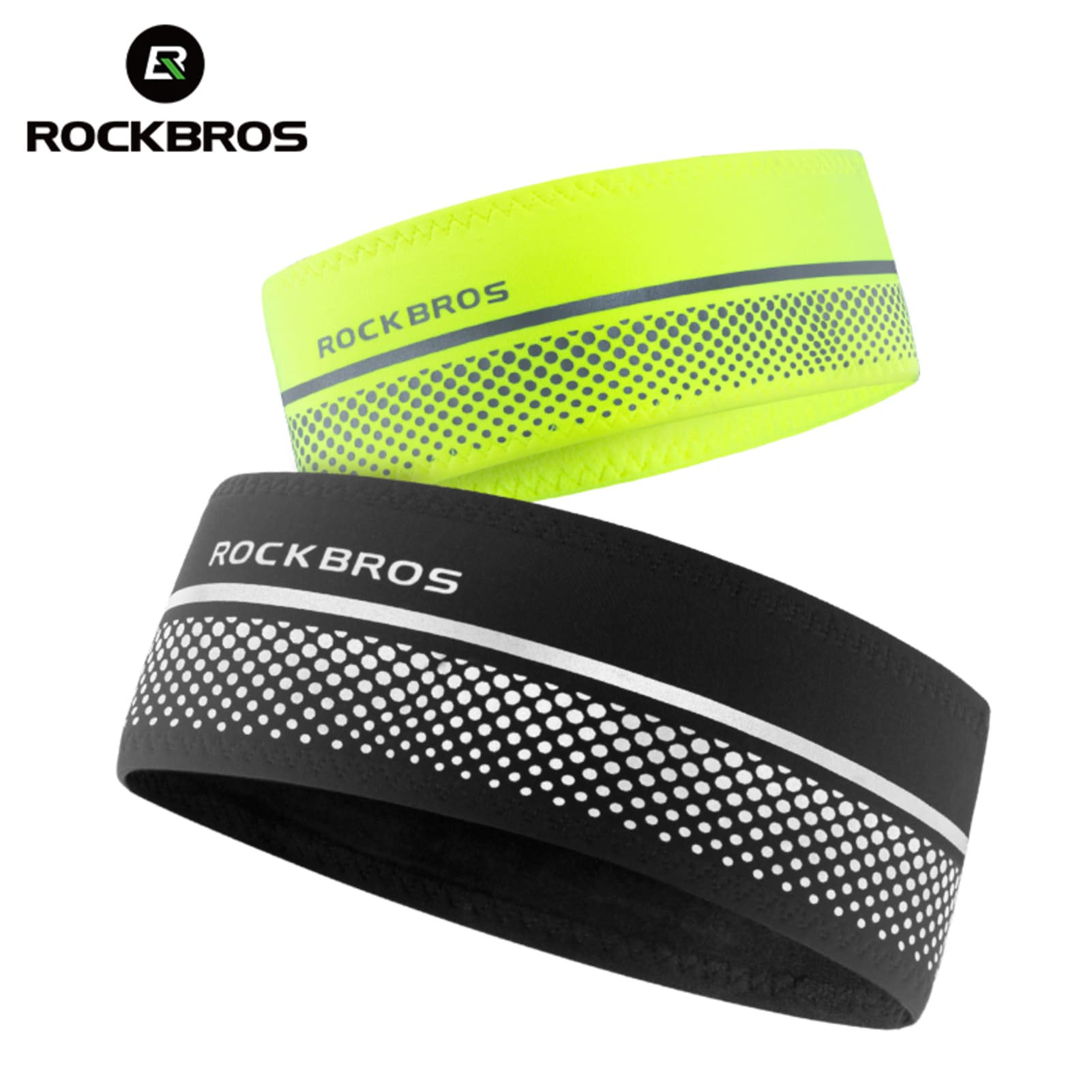 ROCKBROS Reflective Sports Sweat Band - Stay Cool & Visible