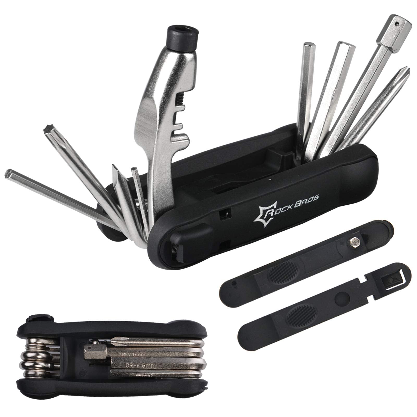 ROCKBROS 12 in Portable Bike Repair Tool Kit Multifunctional Pocket