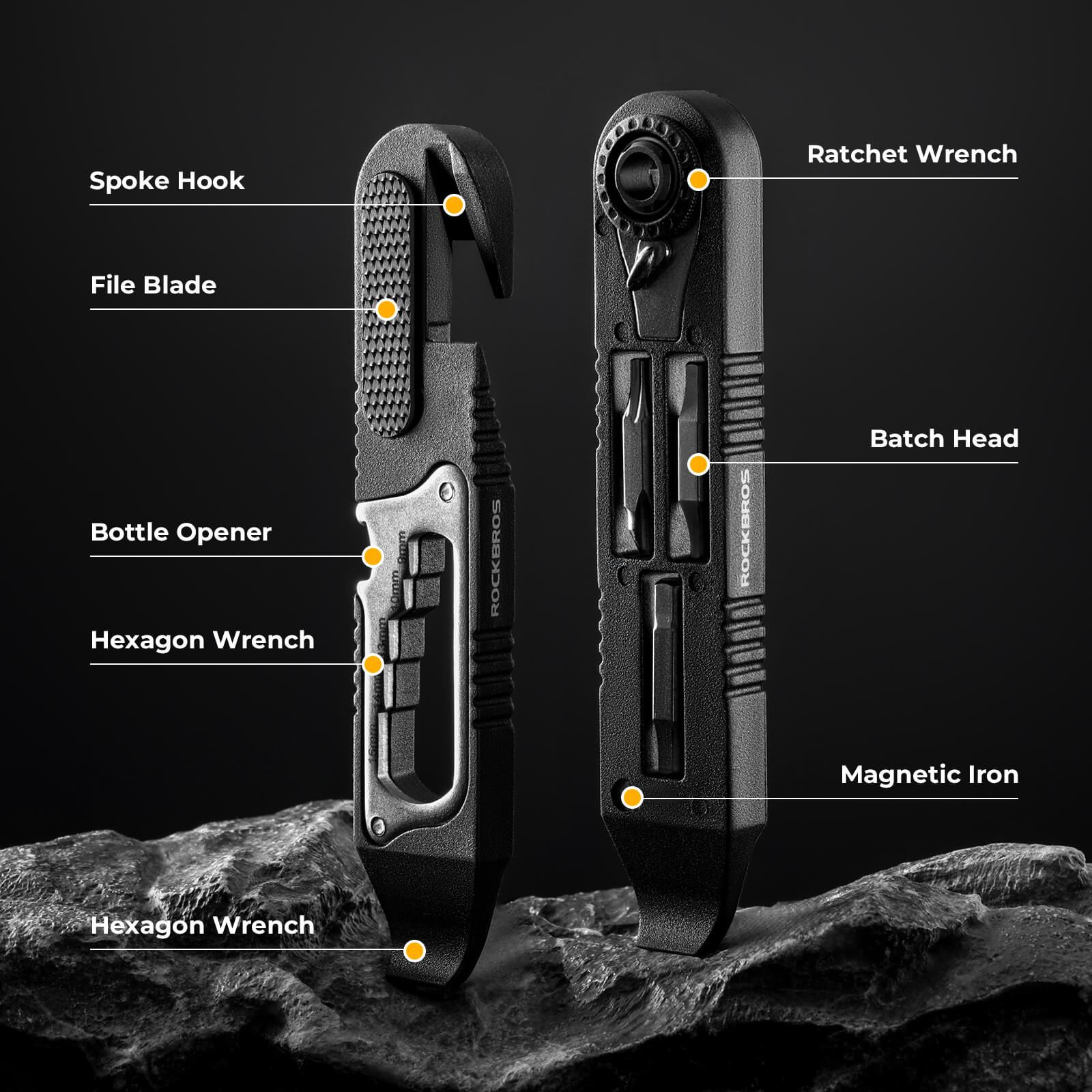 ROCKBROS 14-in-1 Multifunctional Bike Tool – Your Ultimate Ride Companion!