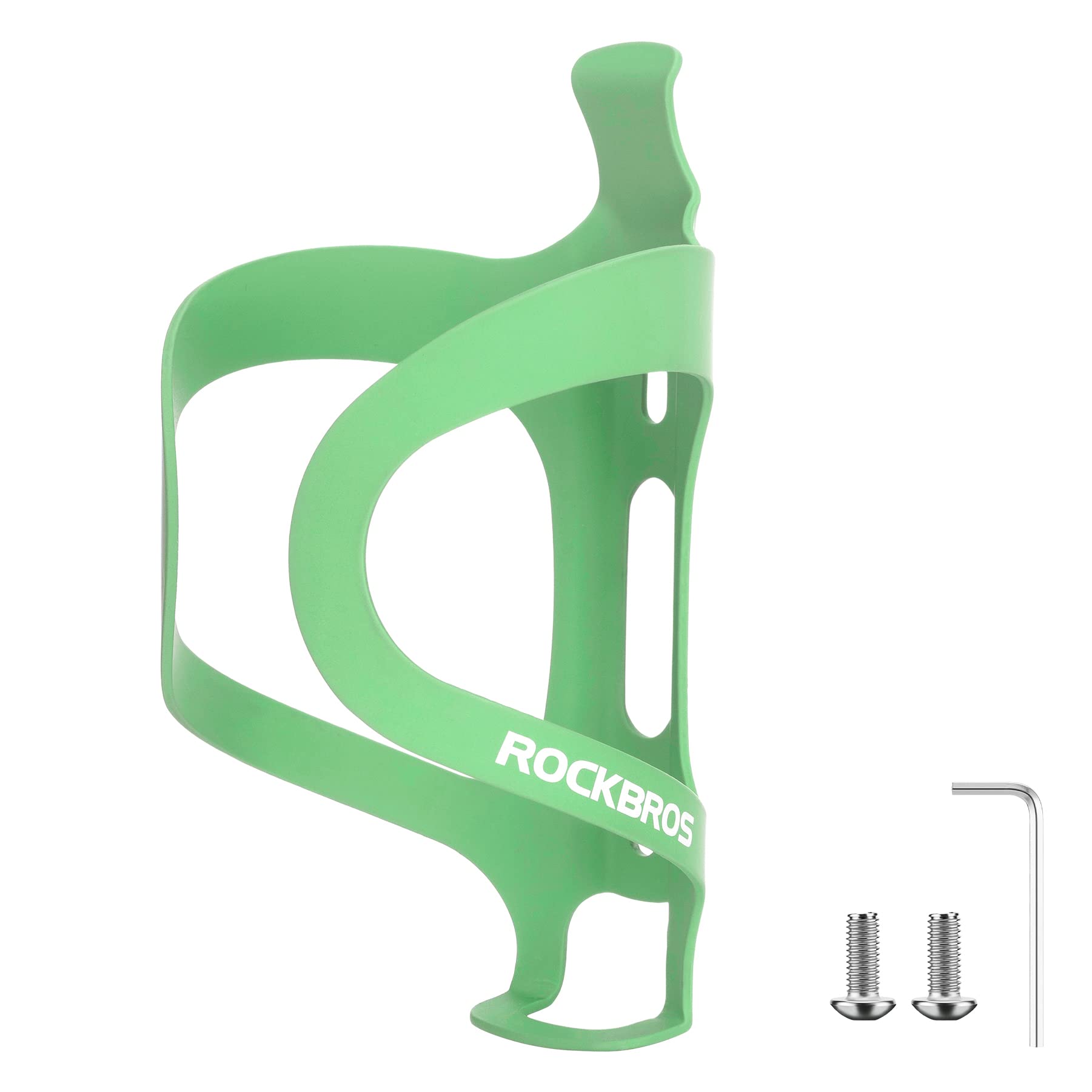ROCKBROS Aluminum Alloy Lightweight Drinking Bottle Cage for MTB Road Bike #Color_Green
