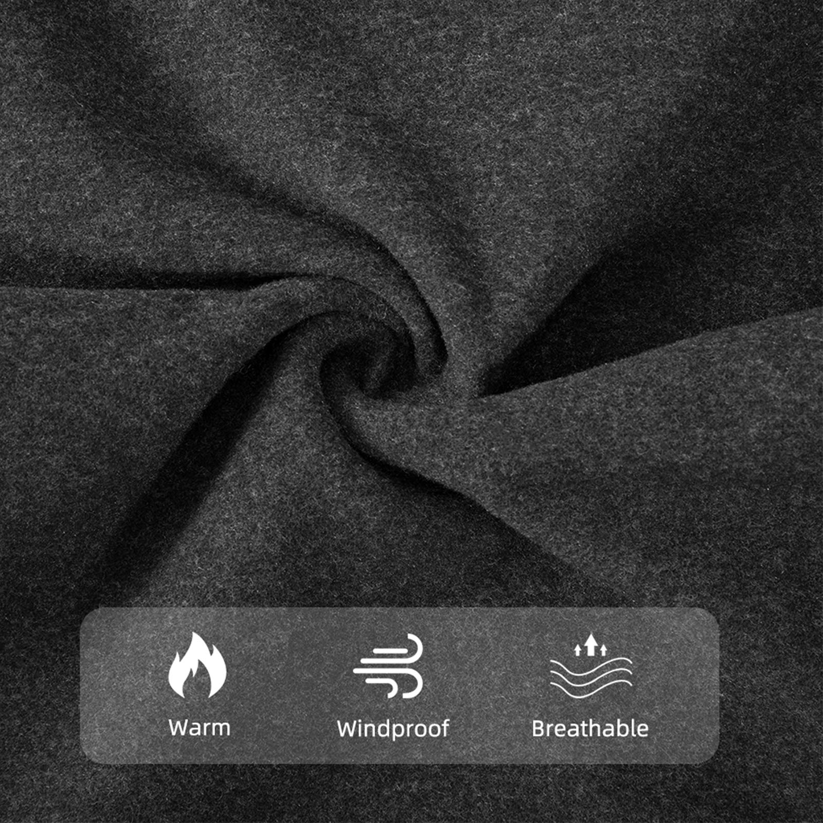 ROCKBROS Balaclava Face Masks Neck Warmer Multifunctional Windproof #Color_Black