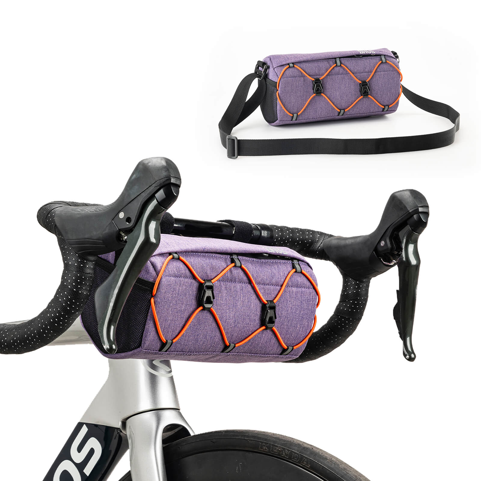 ROCKBROS Handlebar Bag 2.2L – Smart Storage On-The-Go! #Color_Purple