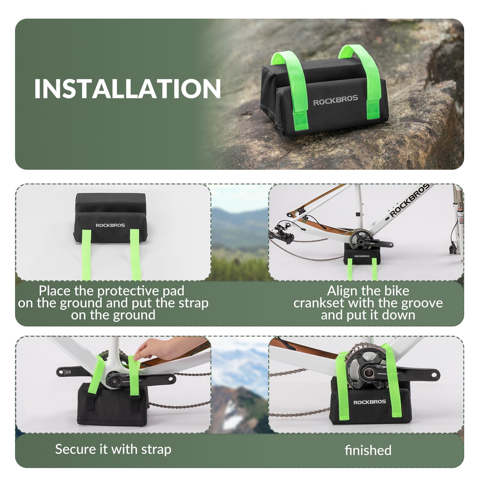 ROCKBROS Bicycle Chainset Protection Pad for Most Types of Chainset