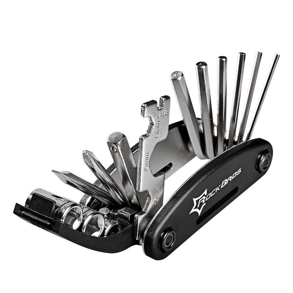 ROCKBROS Bicycle Repair Tool Bike Pocket Multi Function Folding Tool