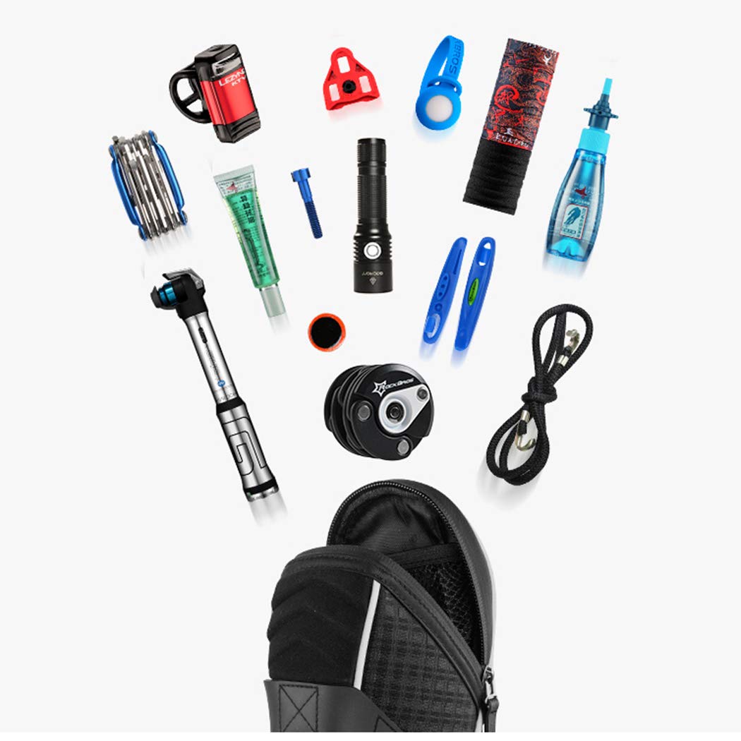 ROCKBROS Bicycle Saddle Bag Under Seat 3D Shell Cycling Seat Pack #Size_Red