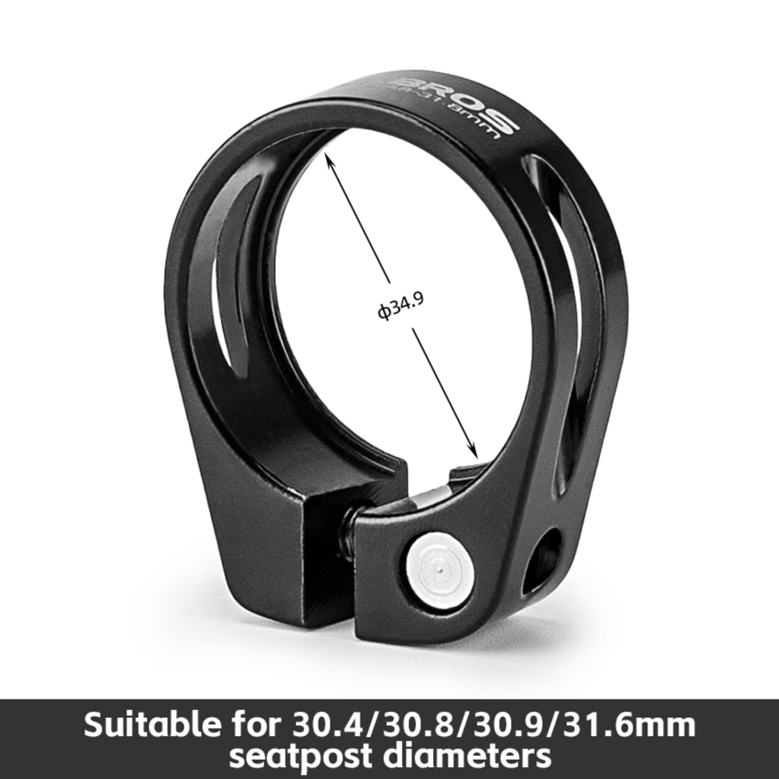 ROCKBROS Quick-Release Bicycle Seat Clamp – Instant Height Adjustment for Any Ride #Style_No Quick release 34.9