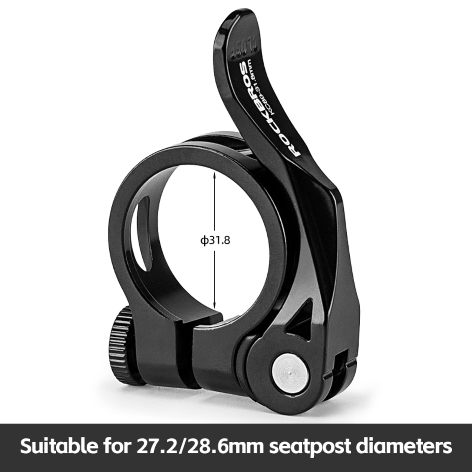 ROCKBROS Quick-Release Bicycle Seat Clamp – Instant Height Adjustment for Any Ride #Style_Quick release 31.8