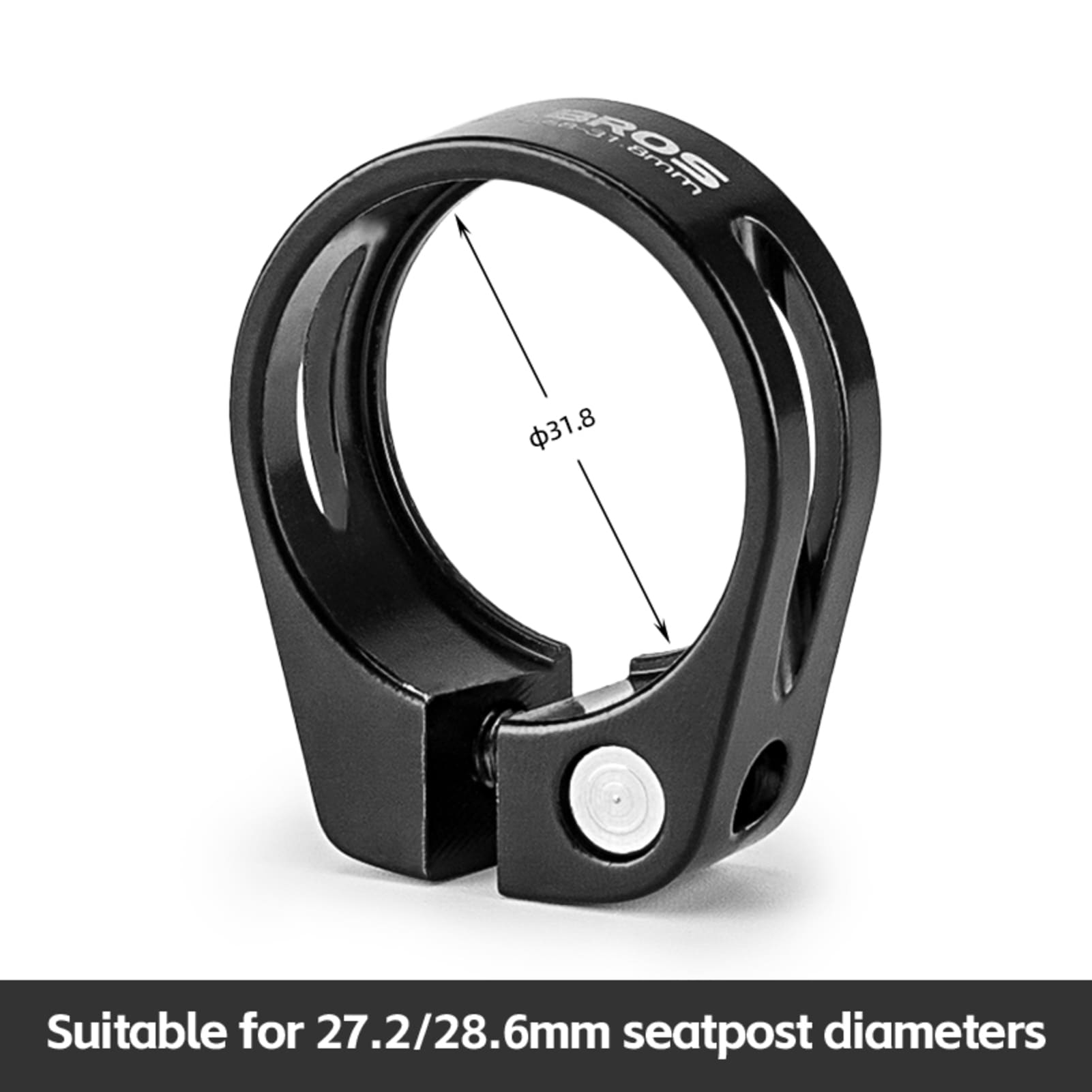 ROCKBROS Quick-Release Bicycle Seat Clamp – Instant Height Adjustment for Any Ride #Style_No Quick release 31.8