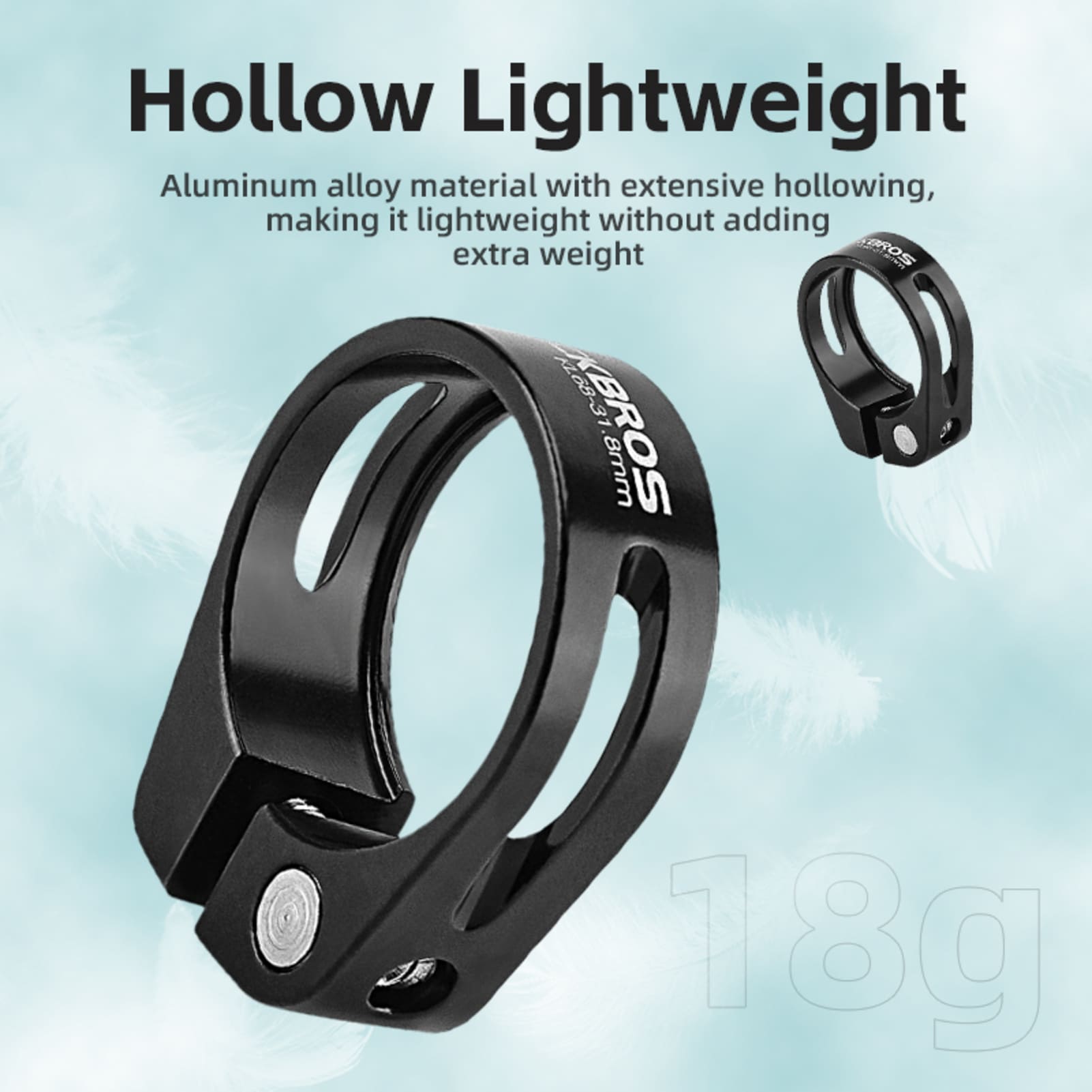 ROCKBROS Quick-Release Bicycle Seat Clamp – Instant Height Adjustment for Any Ride