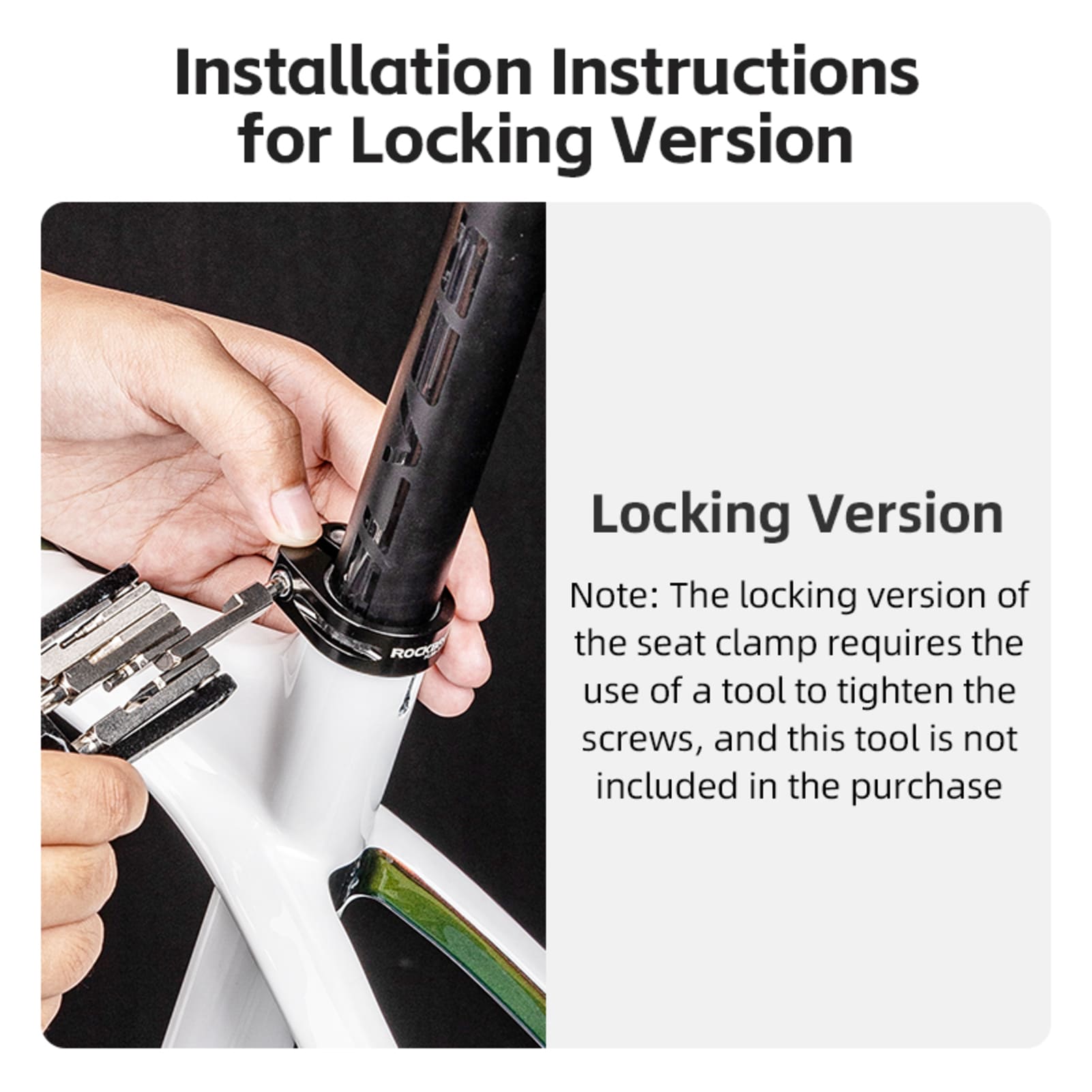 ROCKBROS Quick-Release Bicycle Seat Clamp – Instant Height Adjustment for Any Ride