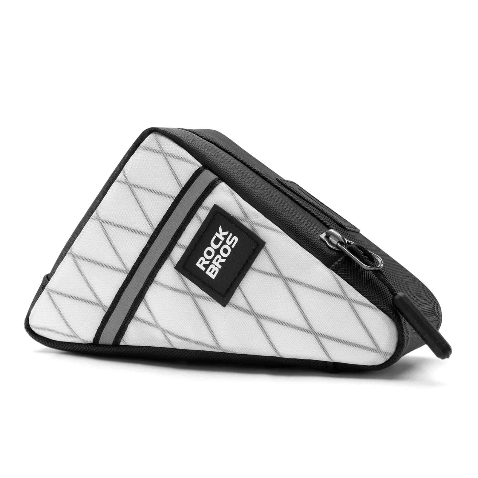 ROCKBROS Triangle Frame Bag – Compact Storage for Folding Bikes! #Color_White