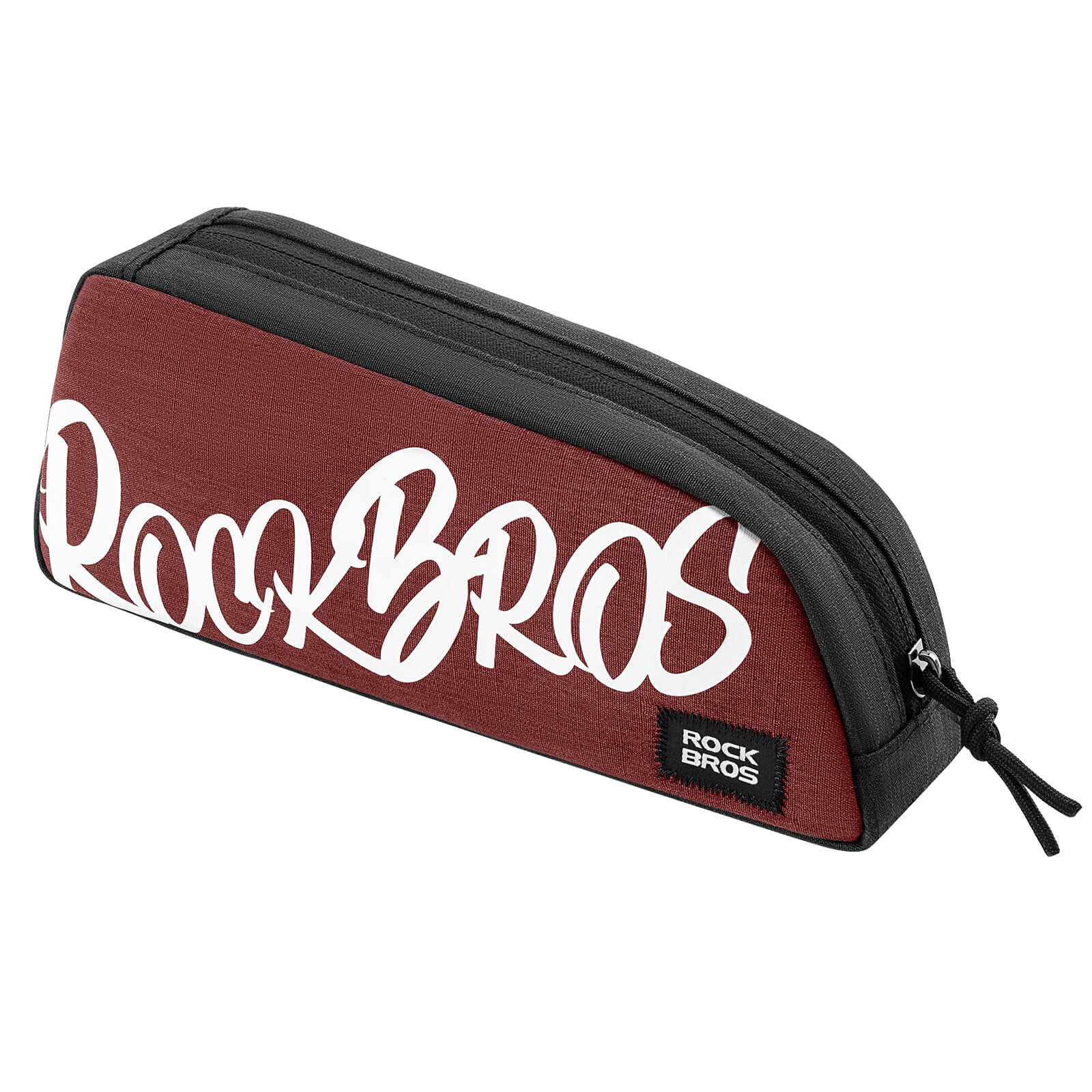 ROCKBROS 0.8L bike frame bag G009 waterproof top tube bag with large storage and easy-access design for cycling essentials.#Color_Red
