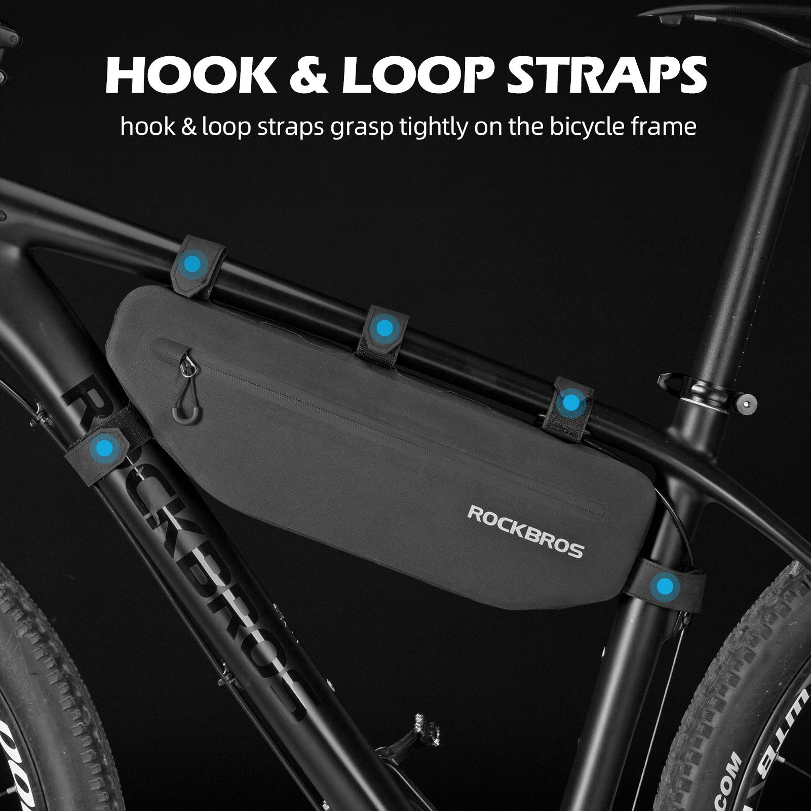 ROCKBROS Bike Frame Bag Waterproof Top Tube Triangle Bag #Size_4L