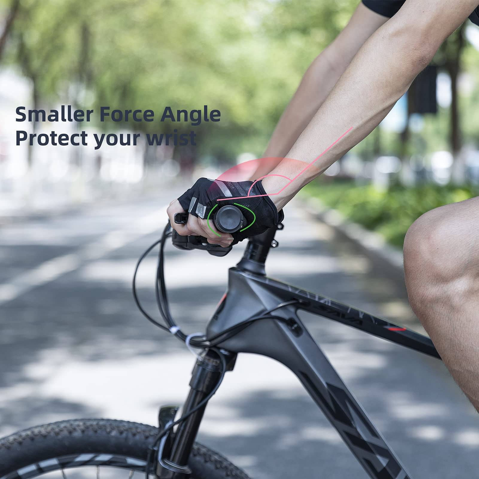ROCKBROS Bike Grips Mountain Bike Handlebar Double Lock Rubber