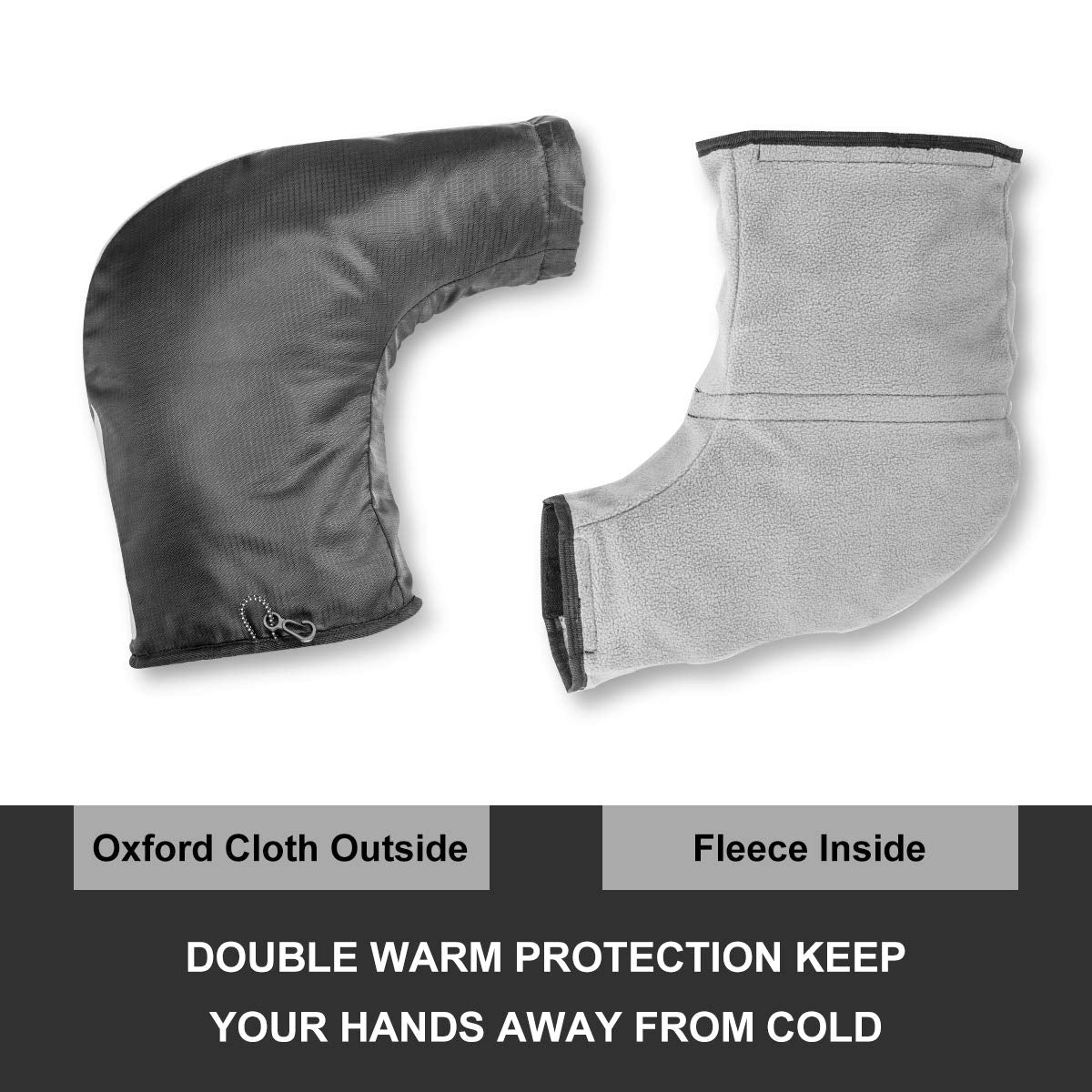 ROCKBROS Bike Handlebar Gloves Thermal Cycling Gloves Windproof Waterproof #Style_Style 1
