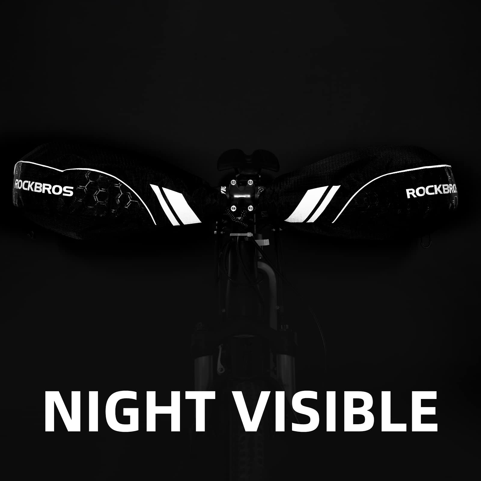 ROCKBROS Bike Handlebar Gloves Thermal Cycling Gloves Windproof Waterproof #Style_Style 3