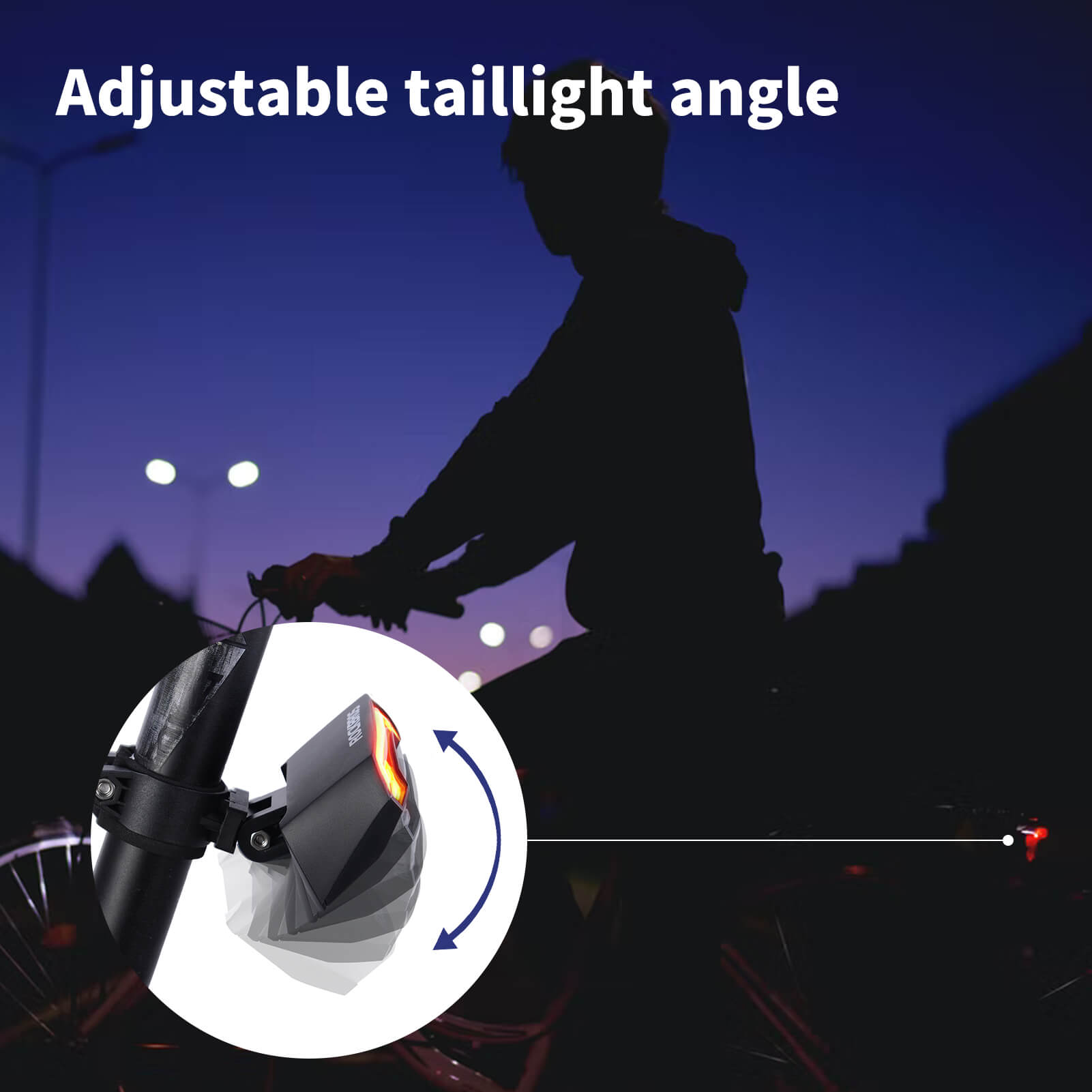 ROCKBROS Bike Laser Rear Light