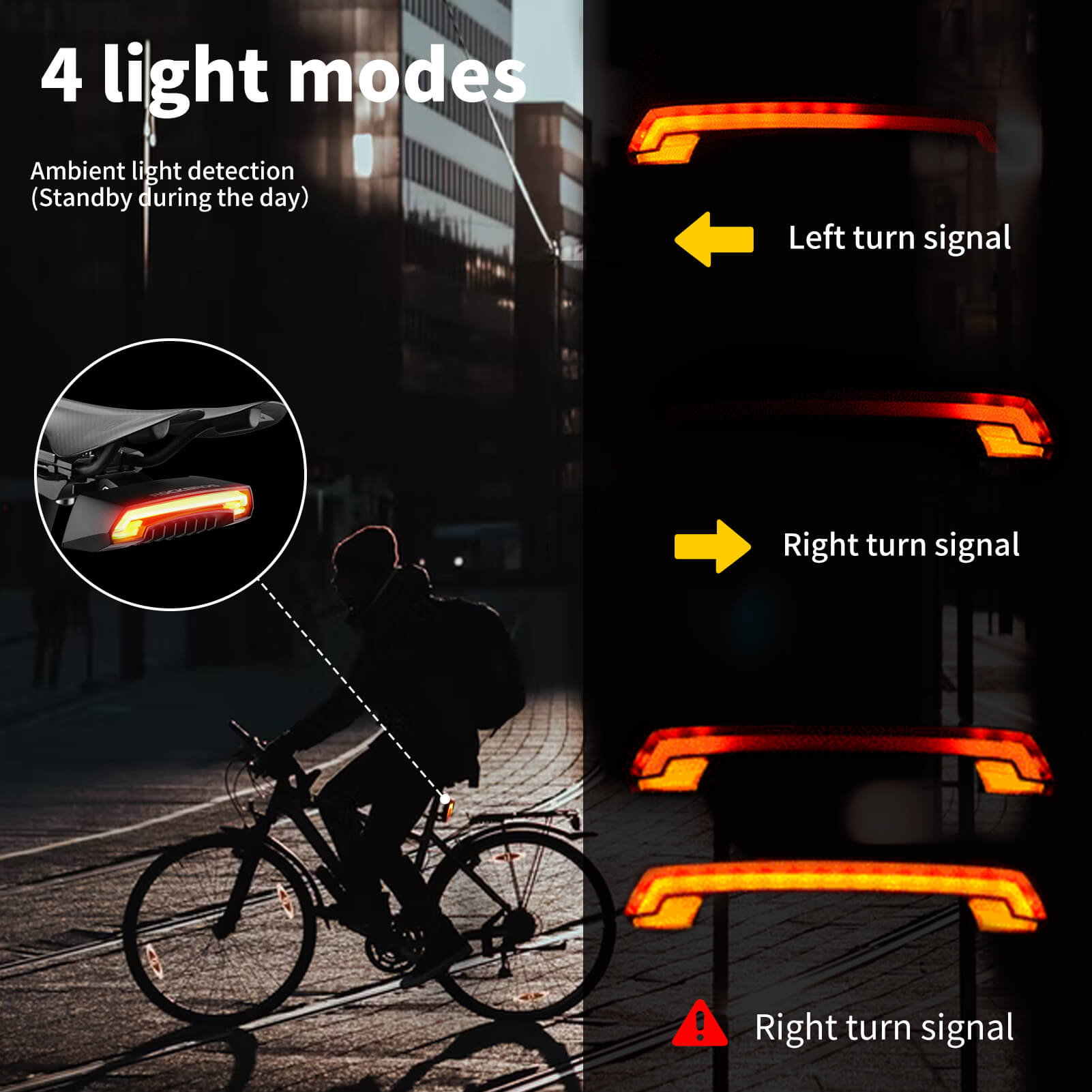 ROCKBROS Bike Laser Rear Light