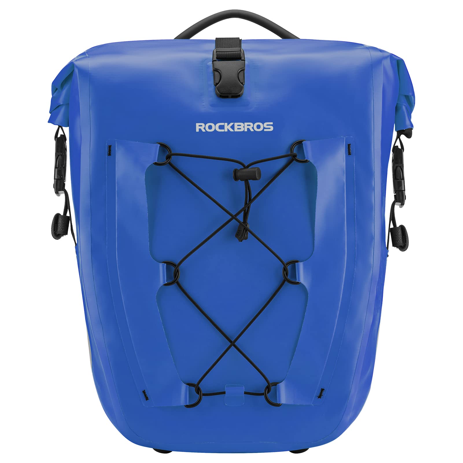 ROCKBROS Bike Pannier Bag 25L 32L 100% Waterproof Rear Rack Bike Bag #Style_Blue